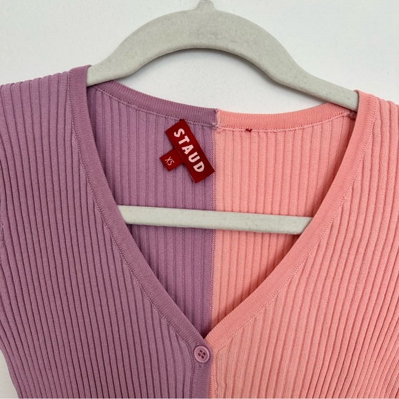 Staud Cargo Colorblock Cardigan - Picture 2 of 3